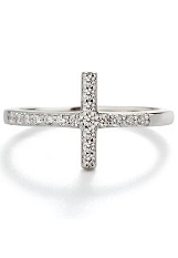 good-looking silver cubic zirconia cross earrings for babies and kids